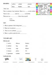 English Worksheet: things in your house