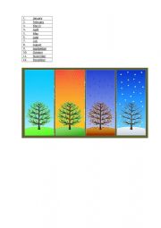 English Worksheet: Seasons