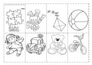 English Worksheet: Toys mini book