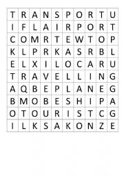 English Worksheet: nouns traveling
