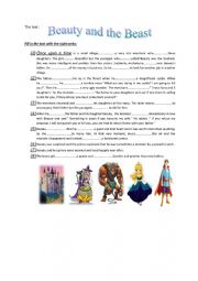 English Worksheet: fairytale Beauty And The Beast