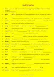 Word Formation Activity (1) for students studying IELTS Band 4.5 - 5 or FCE 