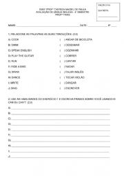 English Worksheet: Can or Cant