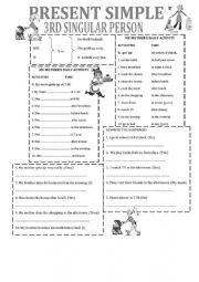 English Worksheet: PRESENT SIMPLE