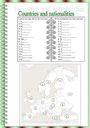 Countries and nationalities