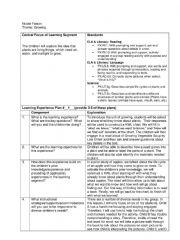 English Worksheet: Growing Lesson Plan