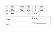 English Worksheet: verb to be