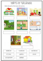 English Worksheet: The house