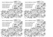 English Worksheet: Halloween coloring