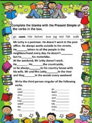 English Worksheet: Present simple