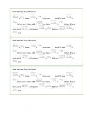 English Worksheet: my house