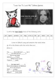 Song Worksheet: Lose You To Love Me by Selena Gomez 