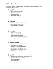 English Worksheet: Van Gokh