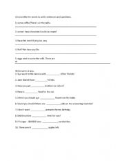 English Worksheet: Some and Any