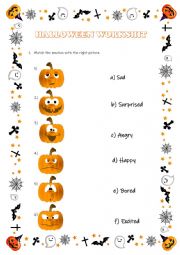 English Worksheet: Halloween workshit