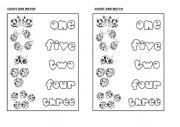 English Worksheet: NUMBERS- Match
