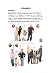 English Worksheet: Modern Family Pilot