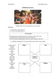 English Worksheet: Childhood Memories