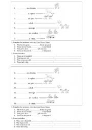 Exercises on demonstrative pronouns: this, that, these, those.