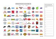 English Worksheet: Brand names