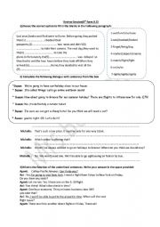 English Worksheet: review