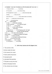 English Worksheet: simple past tense exercises