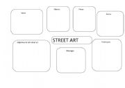 English Worksheet: street art mindmap vocabulary
