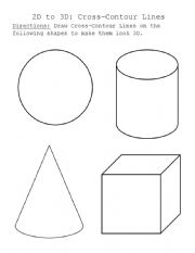 Cross Contour Drawing Worksheet