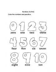 Number and Body Parts