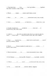 English Worksheet: Halloween tongue twisters fill in