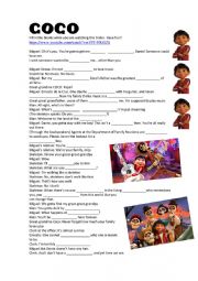 English Worksheet: COCO