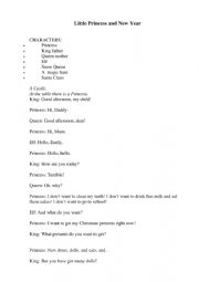 English Worksheet: Christmas play - script of 