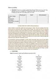 English Worksheet: Fridays for future