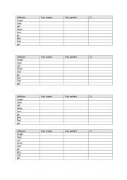 English Worksheet: Irregular verbs