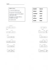 English Worksheet: Labeling Words