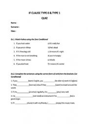 English Worksheet: conditionals