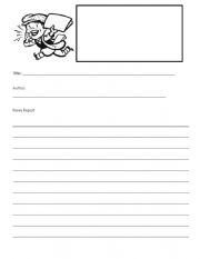 English Worksheet: News Report