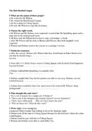 Sherlocks Holmes worsheet