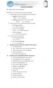 Gerund Worksheet