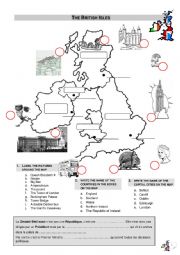 English Worksheet: British Isles