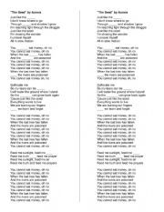 English Worksheet: The Seed - Aurora Listening Worksheet