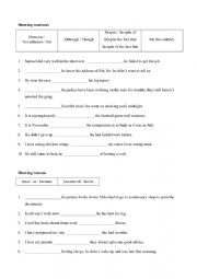 English Worksheet: Linking Words