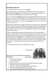 English Worksheet: Discovering the Cango Caves