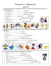 English Worksheet: Comparative 