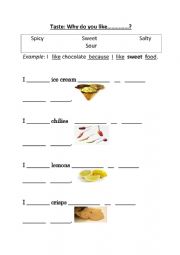English Worksheet: Adjectives