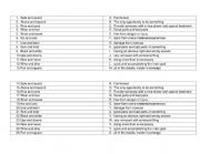 English Worksheet: Idiomatic Pairs