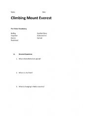 English Worksheet: CNN News Report on First Saudi Woman to Climb Everest