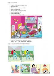 English Worksheet: PICTURE DESCRIPTION