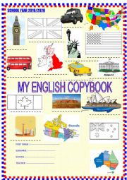 Copybook cover with tasks updated