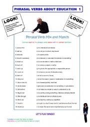 Phrasal Verbs About Education